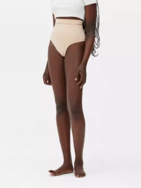 Tanga de cintas modeladoras sem costuras de cintura alta