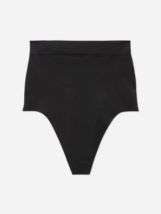 Tanga de cintas modeladoras sem costuras de cintura alta