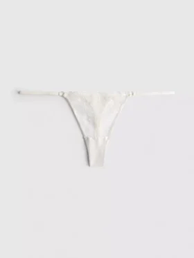 Tanga de noiva bordada com lantejoulas