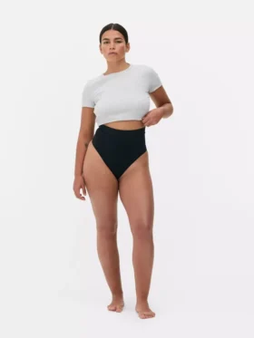 Tanga modeladora sem costuras de cintura alta