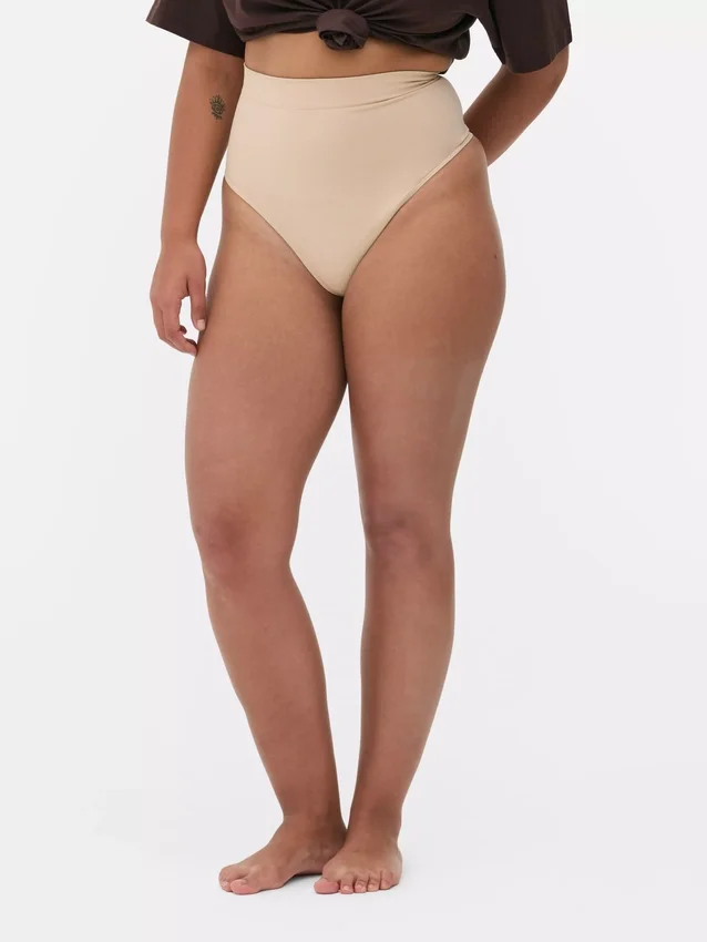 Tanga modeladora sem costuras de cintura alta