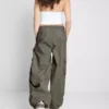 The Primark Scene | Calças cargo de cintura média com cordão