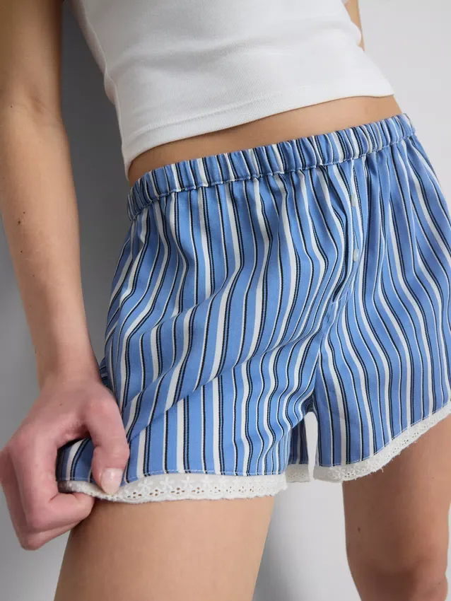 The Primark Scene | Calções com riscas de renda