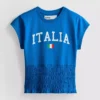 The Primark Scene | Camiseta de futebol italiana com franzido