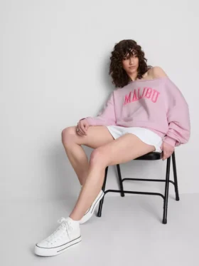 The Primark Scene | Camisola com ombros à vista e slogan