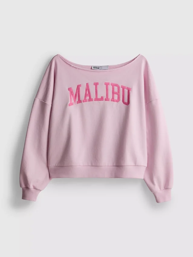 The Primark Scene | Camisola com ombros à vista e slogan