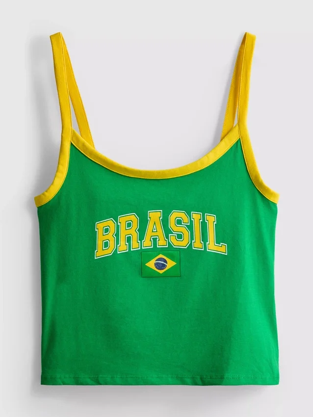 The Primark Scene | Camisola curta «Brazil»