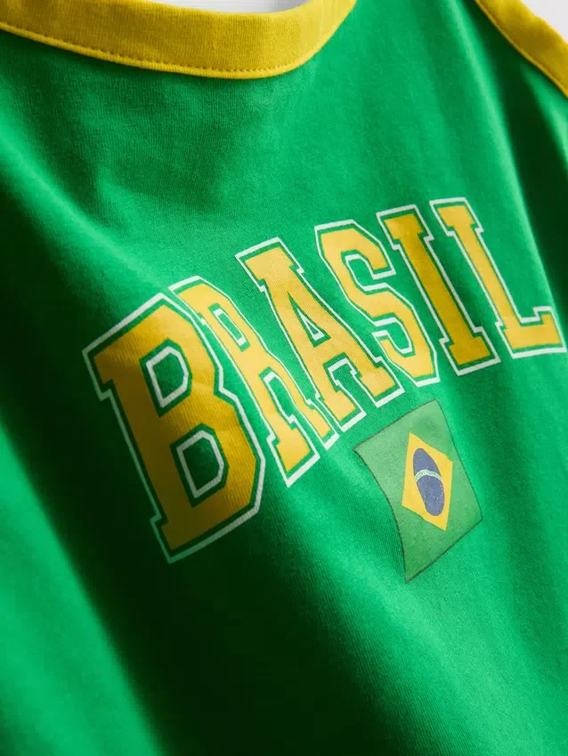 The Primark Scene | Camisola curta «Brazil»