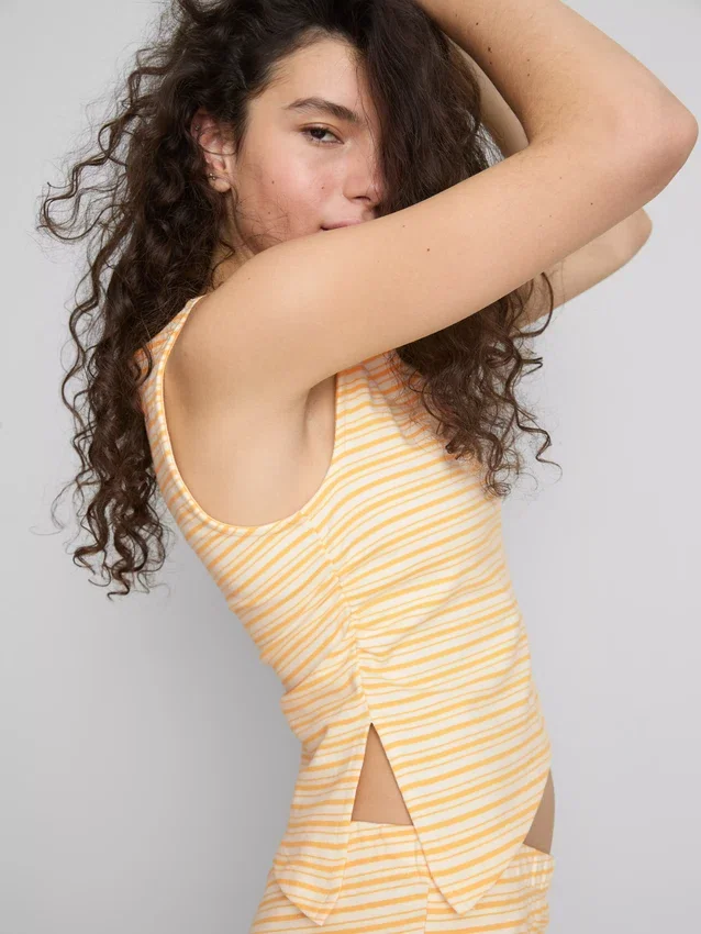 The Primark Scene | Camisola sem mangas com riscas assimétricas