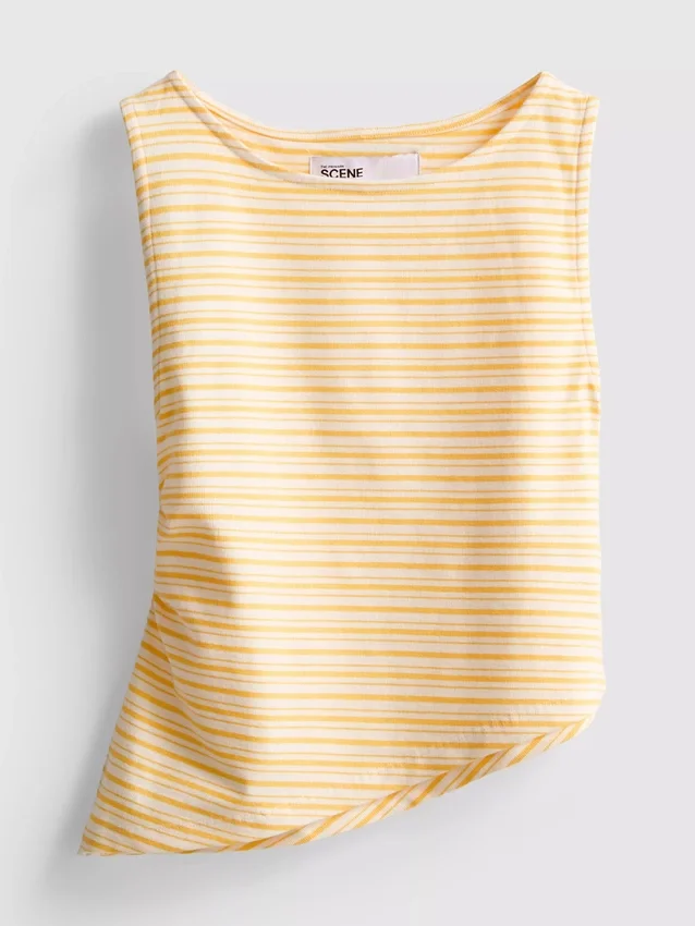 The Primark Scene | Camisola sem mangas com riscas assimétricas