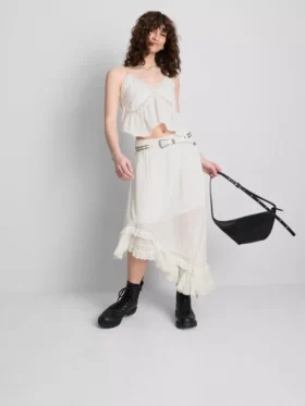 The Primark Scene | Saia maxi assimétrica com bordado