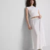 The Primark Scene | Saia midi em mistura de algodão