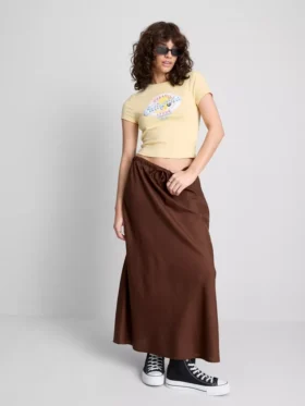 The Primark Scene | Saia midi em mistura de algodão