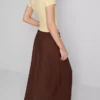 The Primark Scene | Saia midi em mistura de algodão