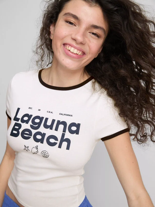 The Primark Scene | T-shirt curta «Laguna Beach Baby»