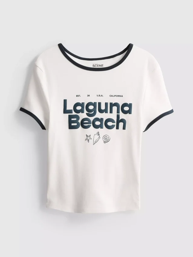 The Primark Scene | T-shirt curta «Laguna Beach Baby»