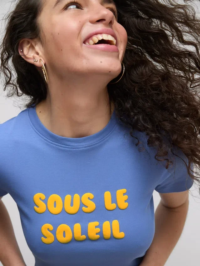 The Primark Scene | T-shirt de algodão com relevo