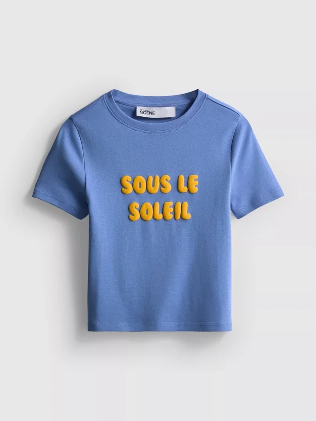 The Primark Scene | T-shirt de algodão com relevo