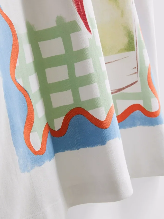 The Primark Scene | T-shirt oversized de algodão com estampa de margarida