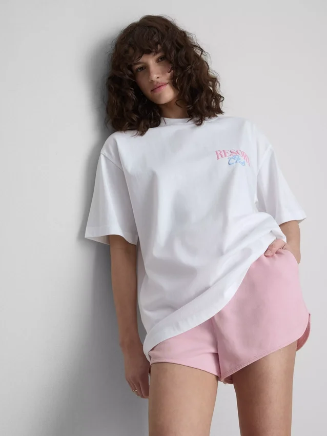 The Primark Scene | T-shirt oversized de algodão estilo resort