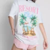 The Primark Scene | T-shirt oversized de algodão estilo resort
