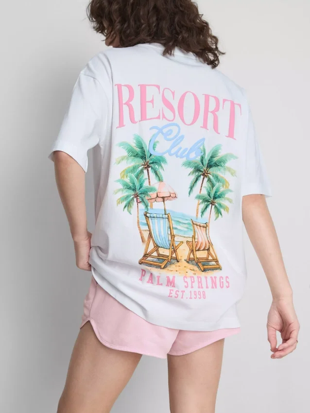 The Primark Scene | T-shirt oversized de algodão estilo resort