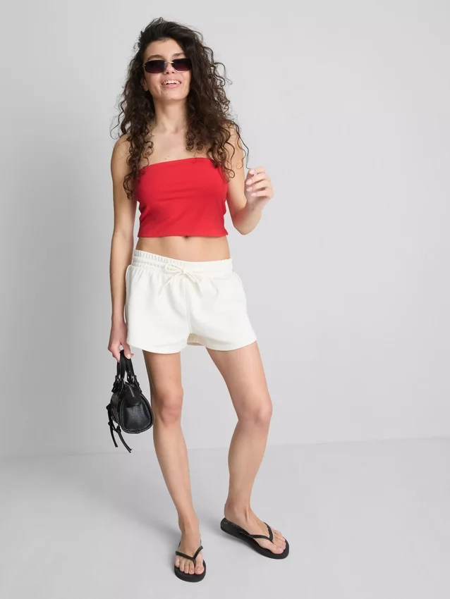 The Primark Scene | Top bandeau em jersey rico em algodão