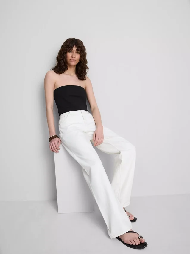 The Primark Scene | Top bandeau em jersey rico em algodão