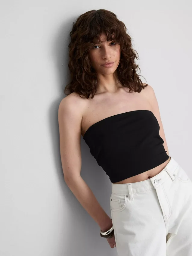 The Primark Scene | Top bandeau em jersey rico em algodão