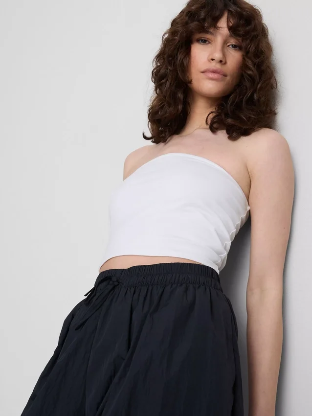 The Primark Scene | Top bandeau em jersey rico em algodão