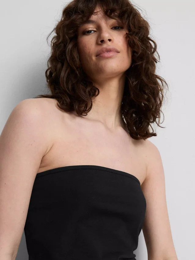 The Primark Scene | Top bandeau em jersey rico em algodão