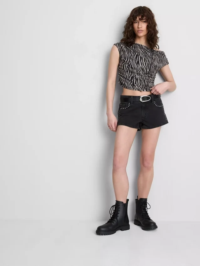 The Primark Scene | Top curto transparente com ombros à mostra
