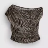 The Primark Scene | Top curto transparente com ombros à mostra