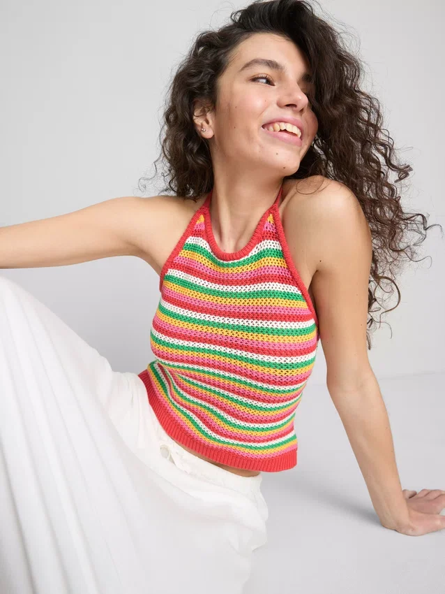 The Primark Scene | Top de malha com decote halter