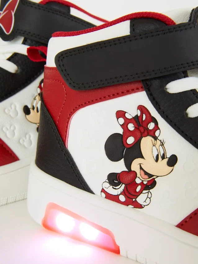 Ténis de cano alto com luzes da Minnie Mouse da Disney