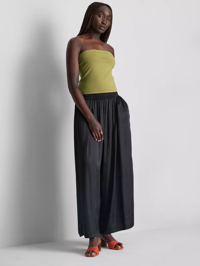 Top bandeau com elevada percentagem de algodão