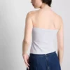 Top bandeau com elevada percentagem de algodão