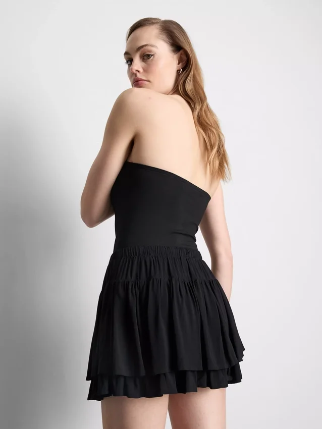 Top bandeau com elevada percentagem de algodão