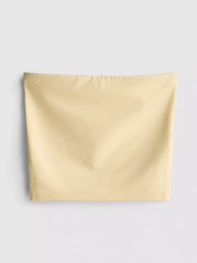Top bandeau com elevada percentagem de algodão