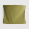Top bandeau com elevada percentagem de algodão