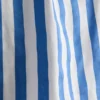 Top bardot com mangas bufantes às riscas