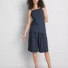 Top cami longo texturado