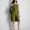 Top cami longo texturado