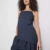 Top cami longo texturado