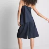 Top cami longo texturado