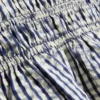 Top camisola com peplum em xadrez franzido