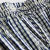 Top camisola com peplum em xadrez franzido