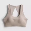 Top curto de desporto com recortes em tecido BodySculpt