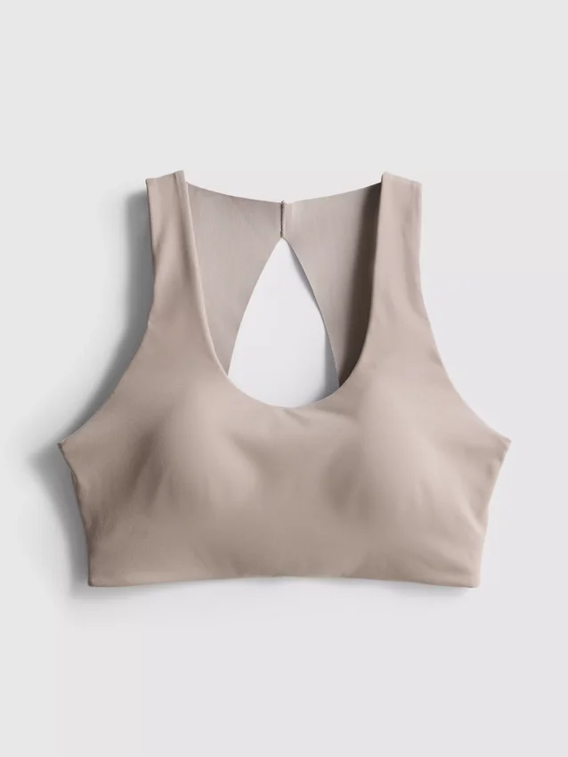 Top curto de desporto com recortes em tecido BodySculpt