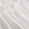 Top curto de popeline de algodão com mangas bufantes